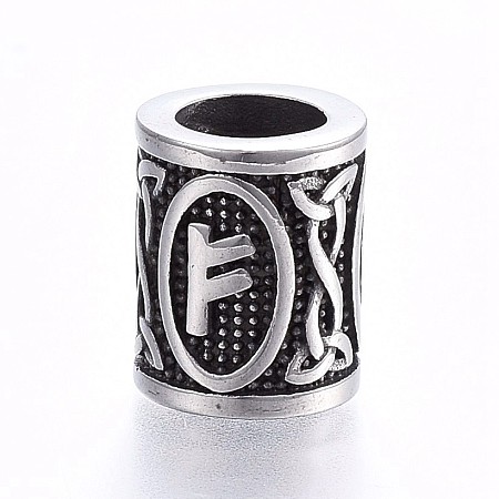 304 Stainless Steel Beads STAS-H460-01AS-6-1