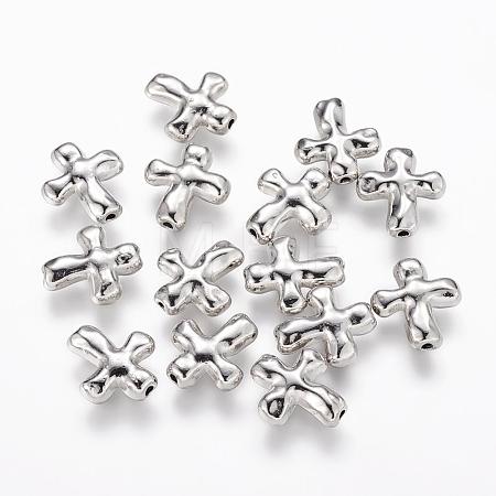 Tibetan Style Alloy Beads PALLOY-A018-N-NR-1