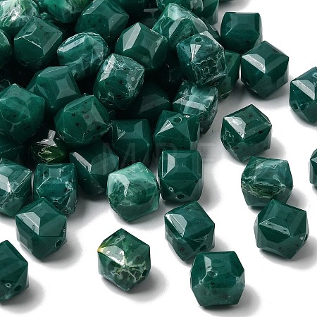 Opaque Acrylic Imitation Gemstone Beads OACR-G061-03F-1