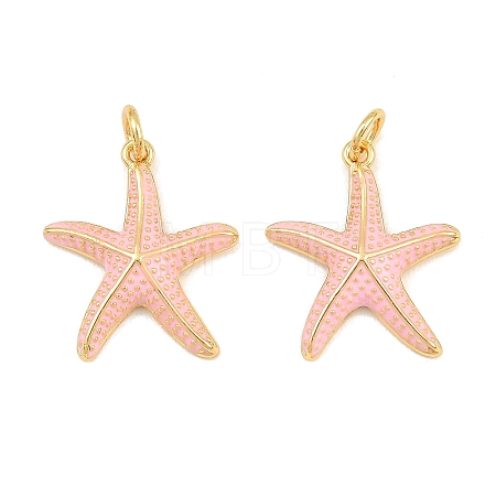 Brass Enamel Pendants KK-CBAEBFB-14G-02-1