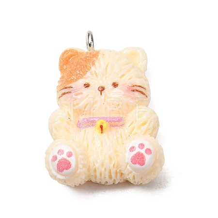 Aninal Theme Opaque Resin Pendants RE-CBA6A90-07P-02-1