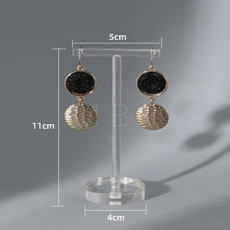 T Shaped Acrylic Earring Display Stand CON-PW0001-146B-02B-1