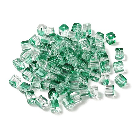 Two Tone Transparent Glass Beads GLAA-NH0001-03I-1