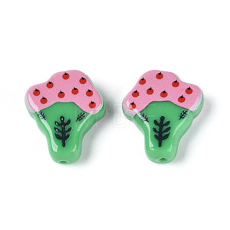 Printed Opaque Resin Beads RESI-N043-20B-1