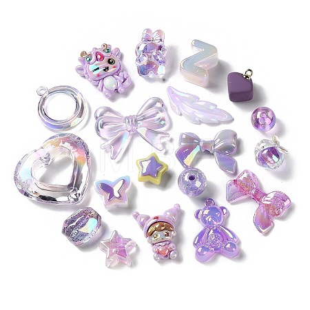 Mixed Style Acrylic Beads MACR-K351-16E-1