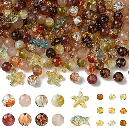Mixed Styles Glass Beads GLAA-YW0003-73A-1