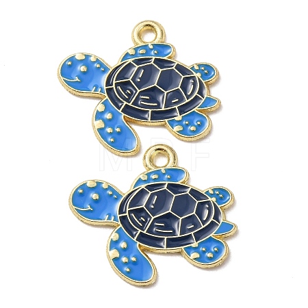 Ocean Alloy Enamel Pendants ENAM-B041-01B-1