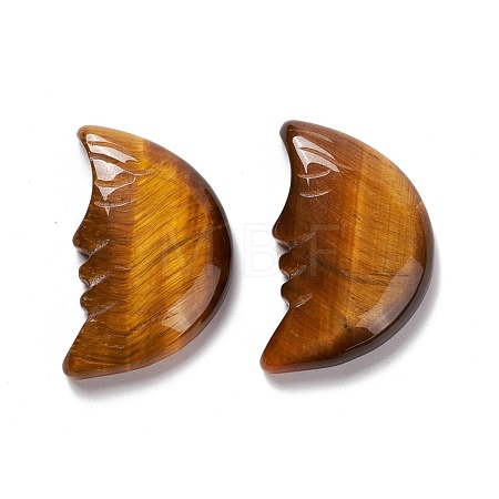Natural Tiger Eye Cabochons G-E579-02E-1