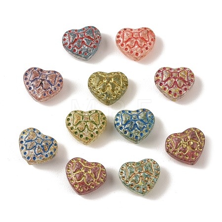 Baking Paint Glass Beads DGLA-G004-02D-1