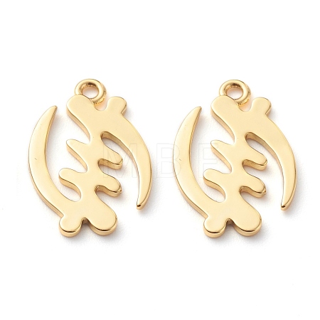 Brass Pendants KK-Z010-16G-1