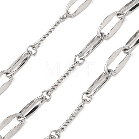 304 Stainless Steel Oval Link Chains CHS-H117-09P-1