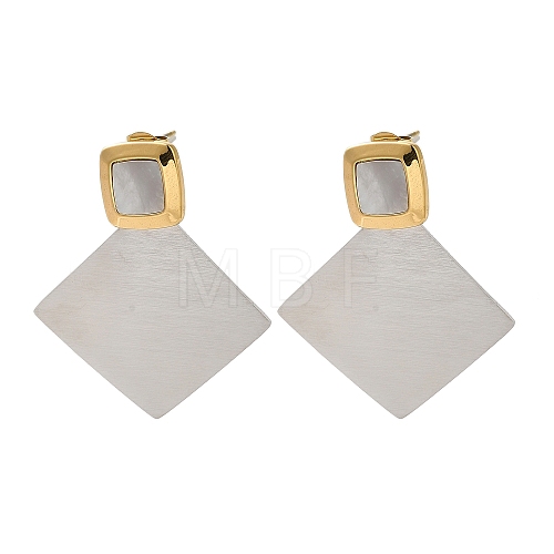 Stainless Steel Stud Earrings for Women EJEW-C110-12GP-1