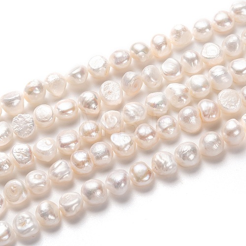 Natural Cultured Freshwater Pearl Beads Strands PEAR-L033-50-01-1