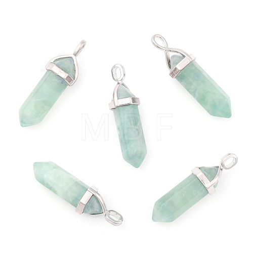 Natural Fluorite Double Terminated Pointed Pendants G-F295-05O-1