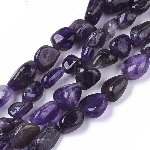 Natural Amethyst Beads Strands G-S363-006A-1