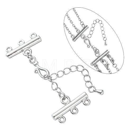 Brass Chain Extender and Lobster Claw Clasps KK-E259-N-NR-1