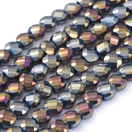 Electroplate Glass Beads Strands EGLA-J149-A-6mm-FR06-1