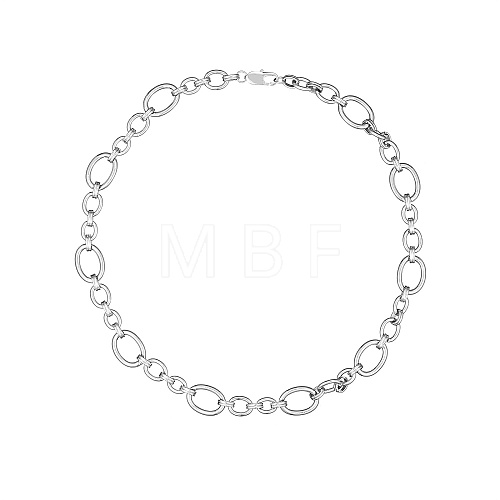 Non-Tarnish Stylish Unisex Stainless Steel Irregular Buckle Bracelet/Necklace VP8576-4-1