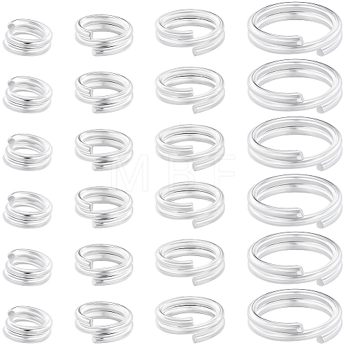 Beebeecraft 80Pcs 4 Styles Brass Split Rings KK-BBC0014-05-1