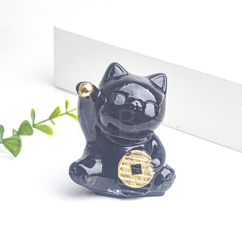 Resin Fortune Cat Display Decoration PW-WG70599-13-1