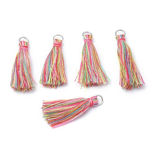 Polycotton(Polyester Cotton) Tassel Pendants OCOR-R067-P08-1