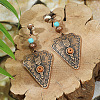 Bohemian Style Alloy Resin Clip-on Earrings WG64A01-03-1