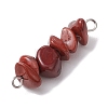 30Pcs 30 Styles 304 Mixed Gemstone Chip Beaded Connector Charms PALLOY-JF02873-02-5