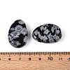 Natural Snowflake Obsidian Pendants G-N349-08B-3