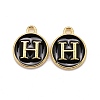 Golden Plated Alloy Charms LS-ENAM-S118-02H-1