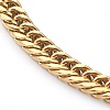 Women's 304 Stainless Steel Diamond Cut Curb Chain Bracelets BJEW-JB06019-01-2