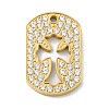 304 Stainless Steel with Rhinestone Pendants STAS-G317-01G-1