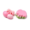 Opaque Resin & Glitter Powder Cabochons FIND-E058-04-2
