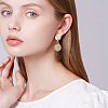 GOMAKERER 16Pcs Brass Stud Earrings Findings KK-GO0001-43-6