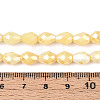 Anti-Tarnish Electroplate Glass Beads Strands GLAA-T025-13A-09-4