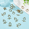 150Pcs Tibetan Style Alloy Toggle Clasps FIND-GO0002-99AG-4