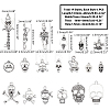 Tibetan Style Alloy Pendants & Links Set PALLOY-PH0013-91-2