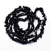 Natural Obsidian Beads Strands G-O049-C-35-2