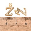 304 Stainless Steel with Crystal Rhinestone Charms RB-CBA5270-11G-Z-3