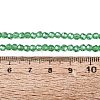 Electroplate Transparent Glass Beads Strands EGLA-A035-T3mm-A21-4