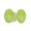 Handmade Ribbed Lampwork Beads LAMP-N042-01D-1