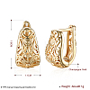 Brass Hoop Earrings EJEW-BB33877-3