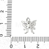 Brass Micro Pave Clear Cubic Zirconia Charms KK-G522-09P-3