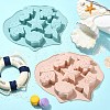 2Pcs 2 Colors Ocean Themed Baking Silicone Molds ST-CJ0043-086-6