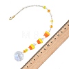 Halloween Handmade Lampwork Candy Corn Bead Suncatcher HJEW-JM05020-3