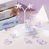 10Pcs Glass Bead Cone for Wind Chimes Making GLAA-TA0002-24C-6