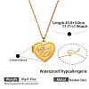 304 Stainless Steel Heart with Bank Beaver Magnetic Photo Locket Pendant Necklaces for Women WG4DFF0-01-2