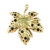 304 Stainless Steel with Rhinestone Big Pendants STAS-Z186-02G-02-1