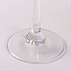 Transparent Acrylic Beads Wine Glass Charms AJEW-JO00019-01-2