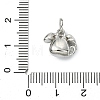 304 Stainless Steel Rhinestone Pendants STAS-A145-04L-P-3