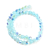 Baking Painted Transparent Glass Beads Strands GLAA-F029-TM6mm-06-2